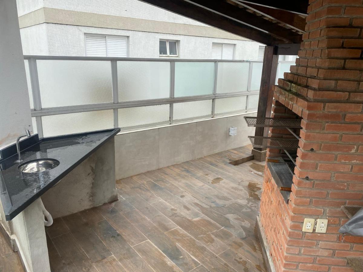 Cobertura Guaruja Apto Com Jacuzzi E Churrasqueira Exterior photo