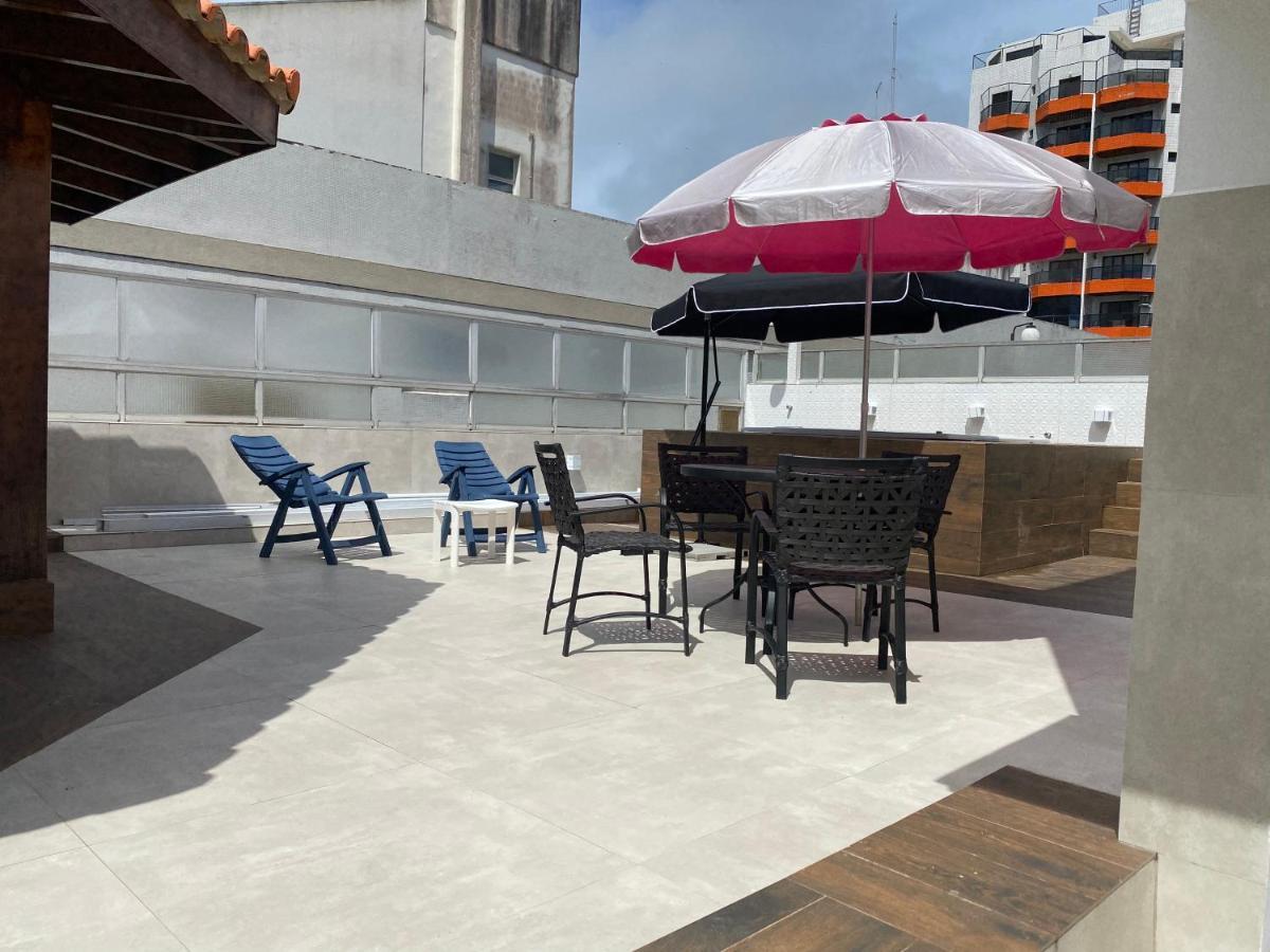Cobertura Guaruja Apto Com Jacuzzi E Churrasqueira Exterior photo