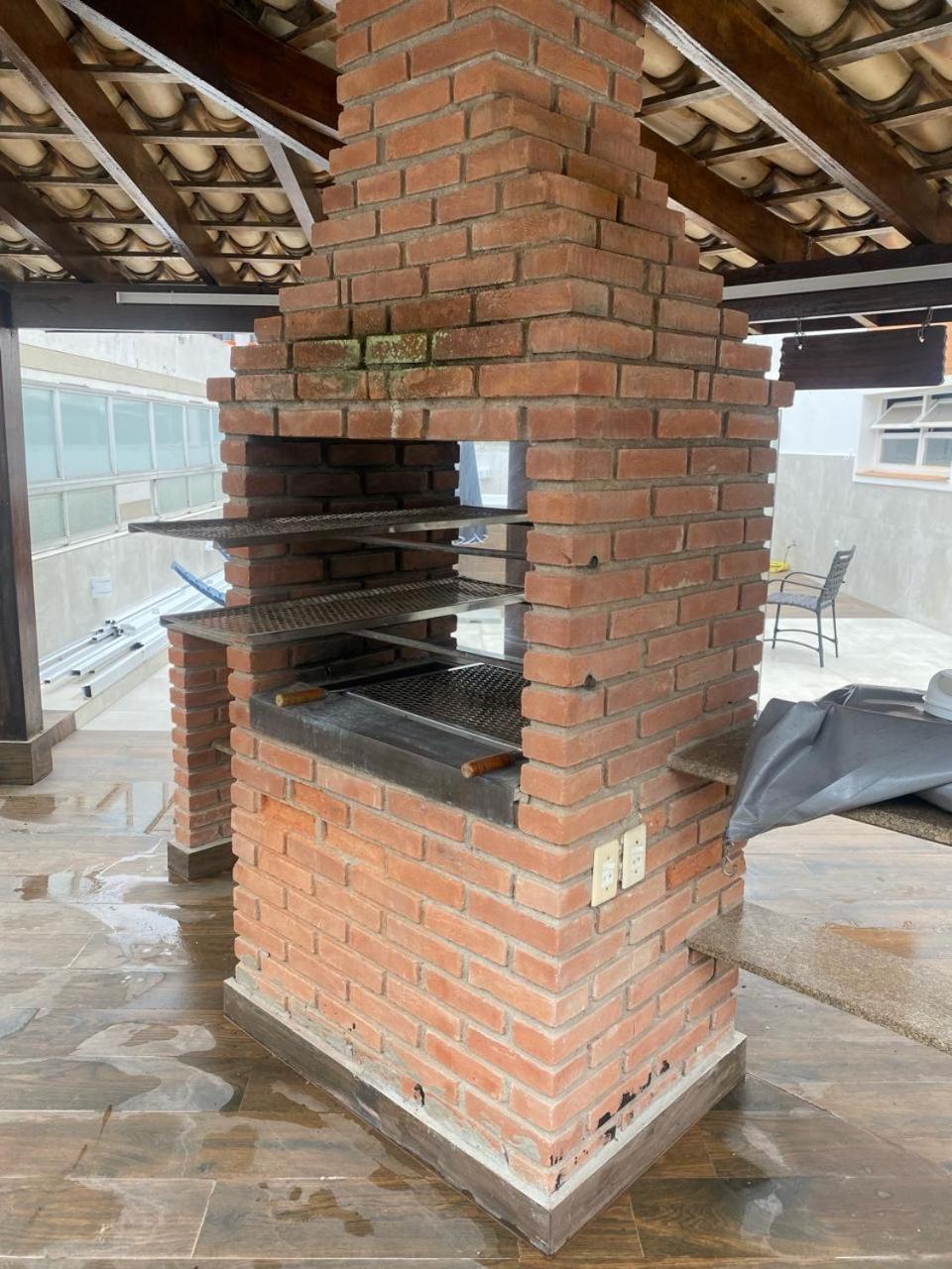 Cobertura Guaruja Apto Com Jacuzzi E Churrasqueira Exterior photo
